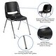 preview thumbnail 4 of 12, Kid's Ergonomic Shell Stack Chair with 14" Seat Height