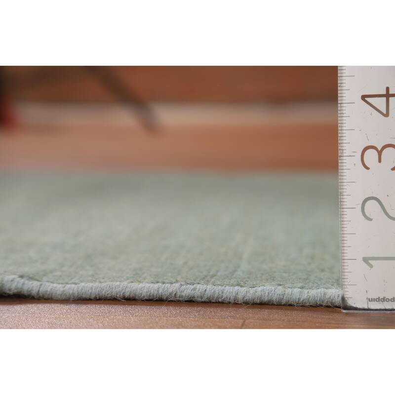 Green Gabbeh Modern Rug Hand-Knotted Wool Carpet - 2'6" x 4'0"