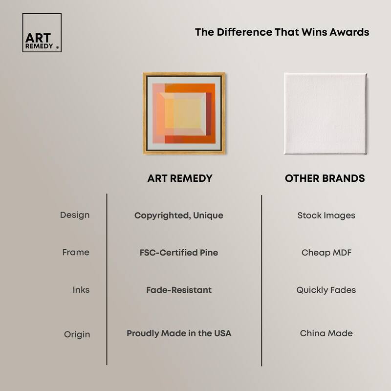 Minimal Color Blocks II Canvas by Art Remedy