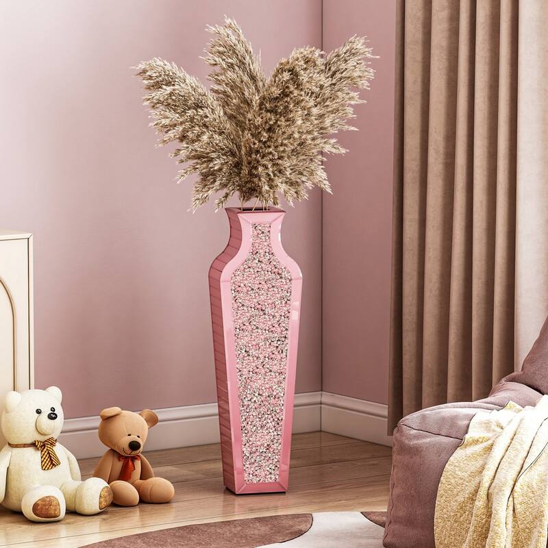 26.8"Pink Floor Vase - Pink