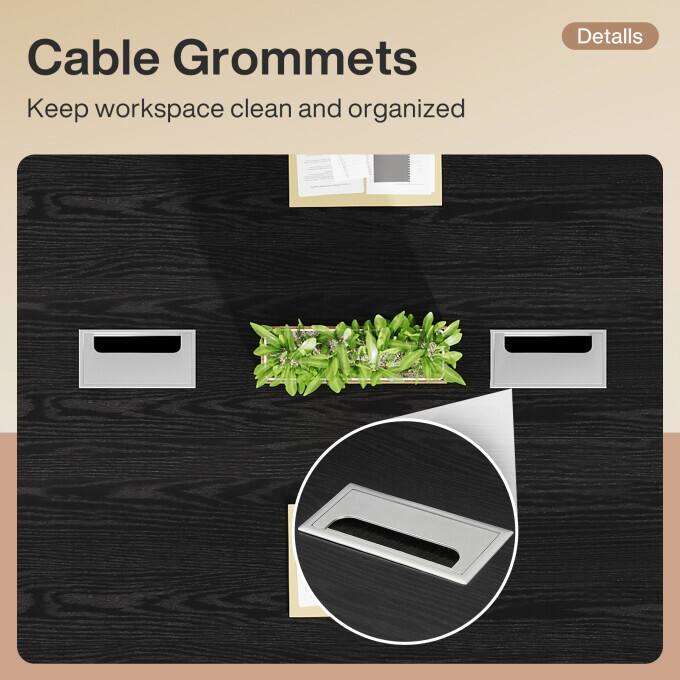 8ft Conference Table, Modern Office Meeting Room Table