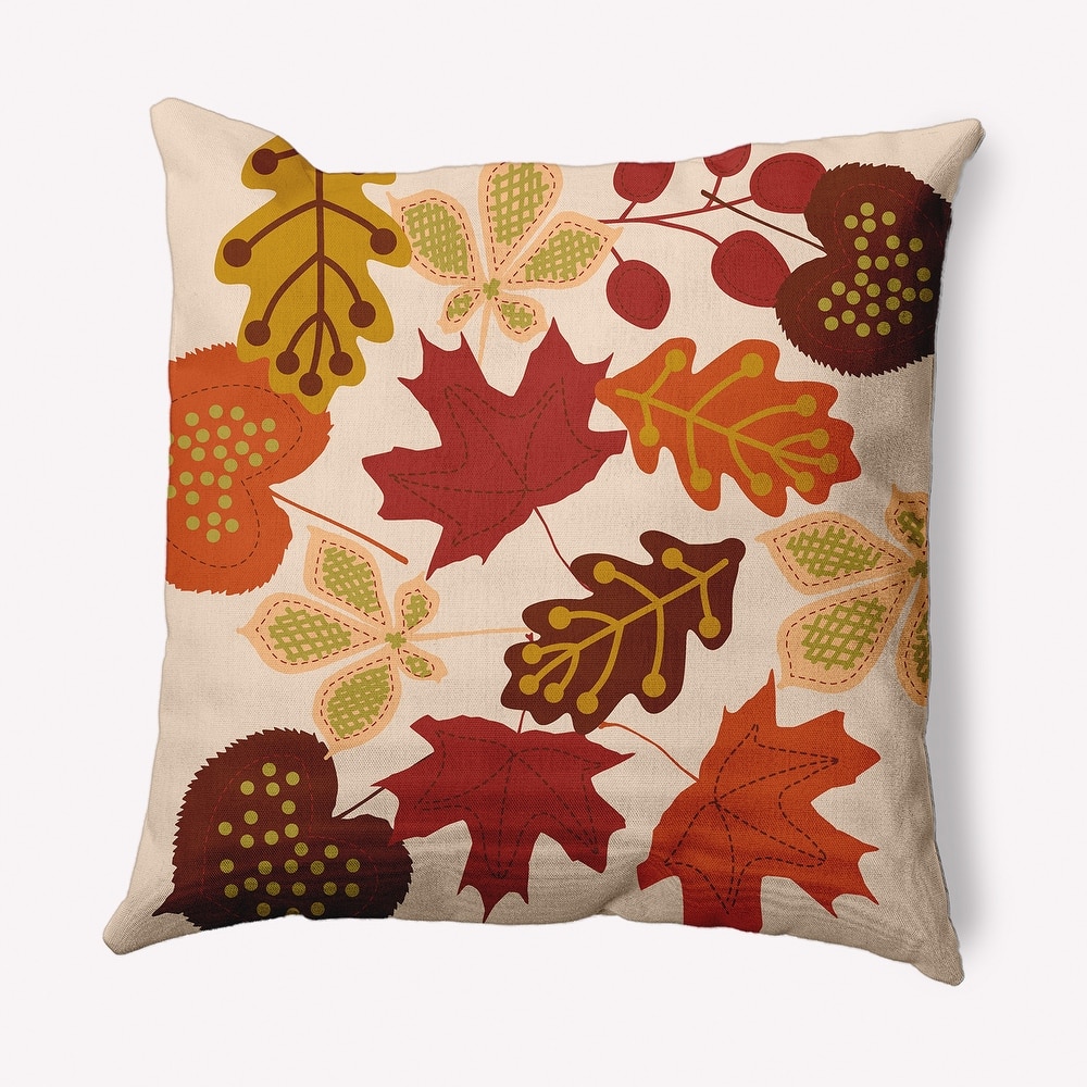 Fall Leaves Indoor/Outdoor Throw Pillow