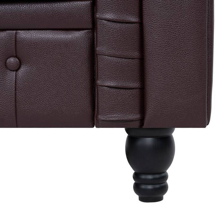 Elegance Chesterfield Sofa, Luxurious Comfort for Cozy Living Rooms, Mid-Century Modern couch, Elegance, 3-Seater Sofa