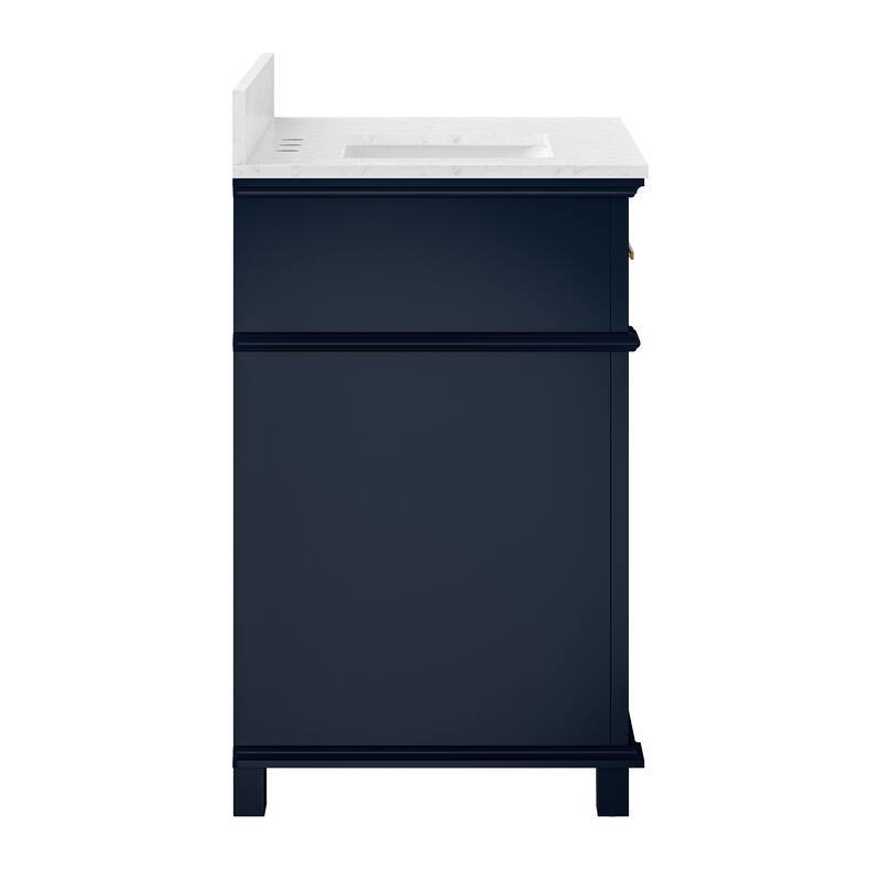 36 Inch Bathroom Vanity with Sink, Soft-Close Sliding Drawers & Cabinet, Bathroom Vanity Cabinet Set in White