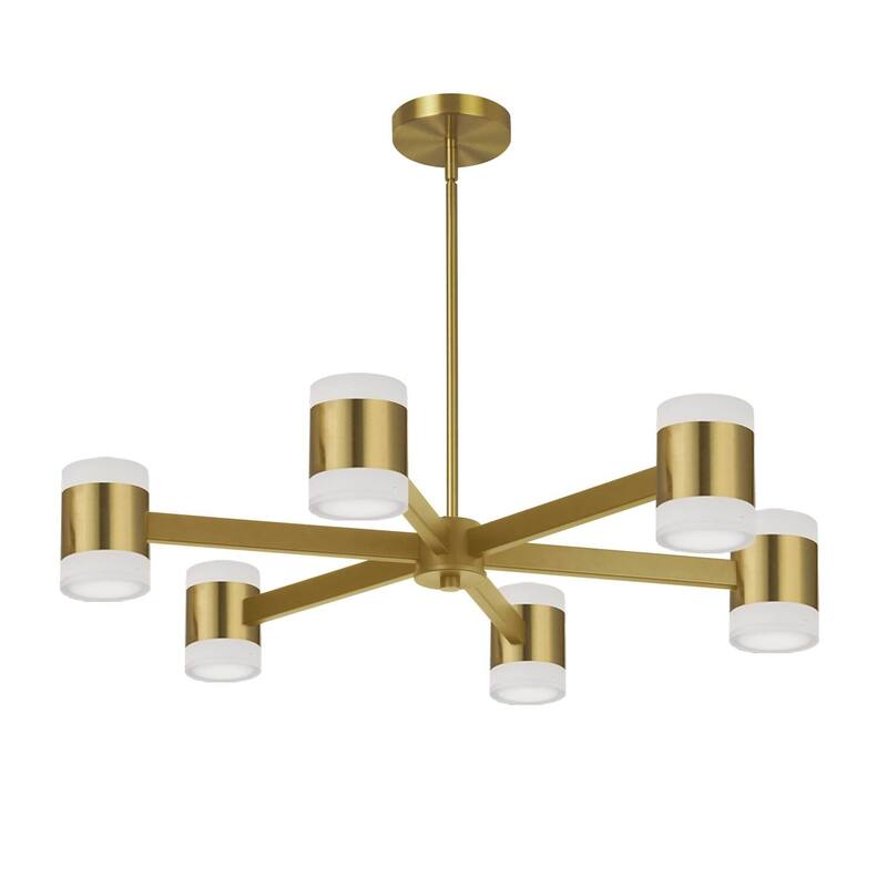 Rococo Chandelier 84W Aged Brass, Modern Ceiling Light Fixture - 12