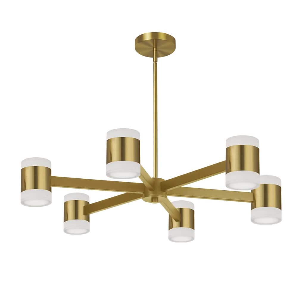Rococo Chandelier 84W Aged Brass, Modern Ceiling Light Fixture - 12