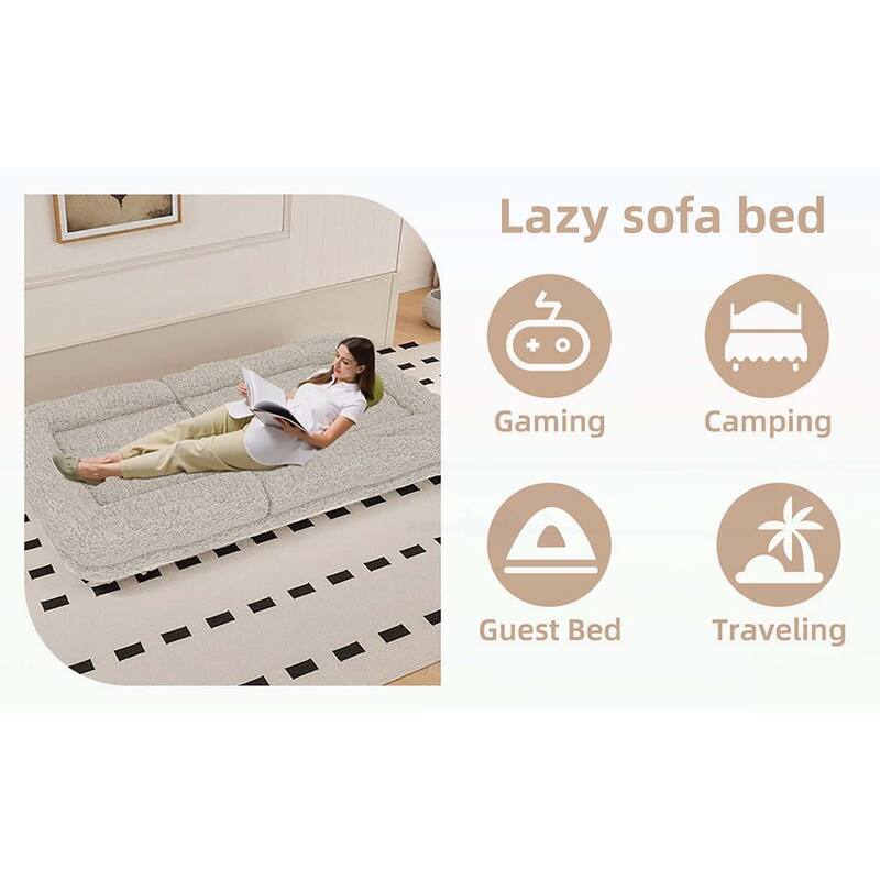 Folding Sofa Chair with 5 Adjustable Positions for Ultimate Relaxation and Comfortable Gaming,Meditation,and Lounging