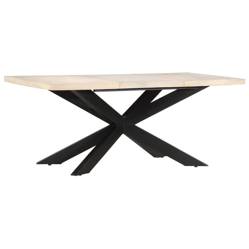 vidaXL Solid Wood Sheesham Dining Table Kitchen Desk Furniture Multi Colors