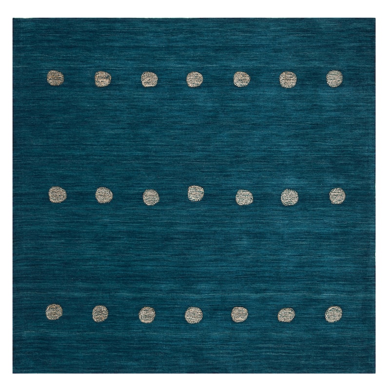 SAFAVIEH Handmade Himalaya Brittni Modern Wool Rug - 6' Square - Blue