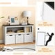 preview thumbnail 10 of 8, Kids Toy Storage Organizer with Blackboard Top-3-Drawer - 40" x 13" x 24.5"