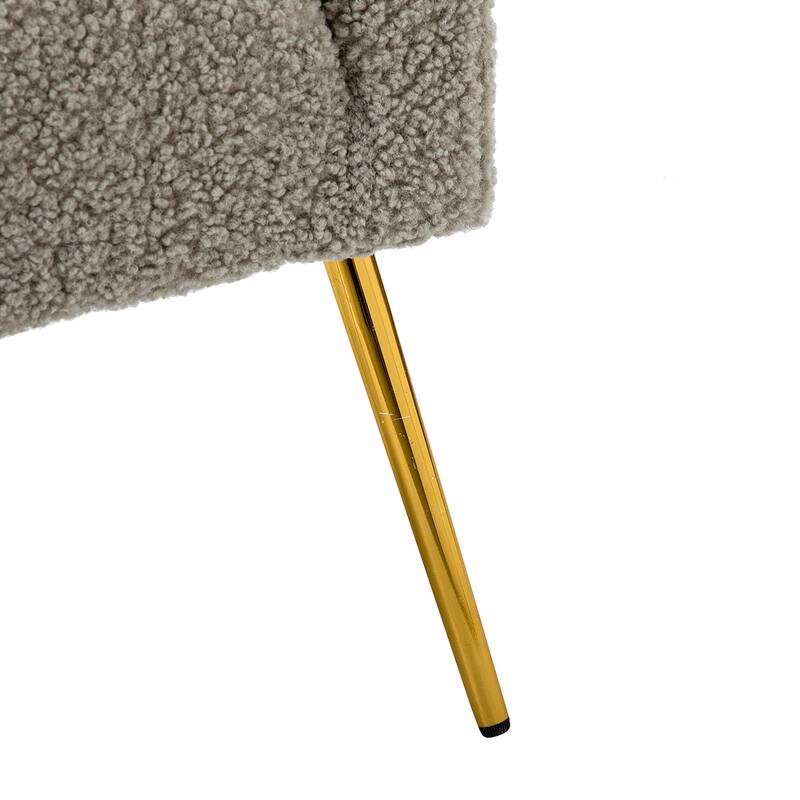 Rovigo Modern Upholstered Living Room Chair Barrel Chair with Metal Legs Set of 2 by HULALA HOME