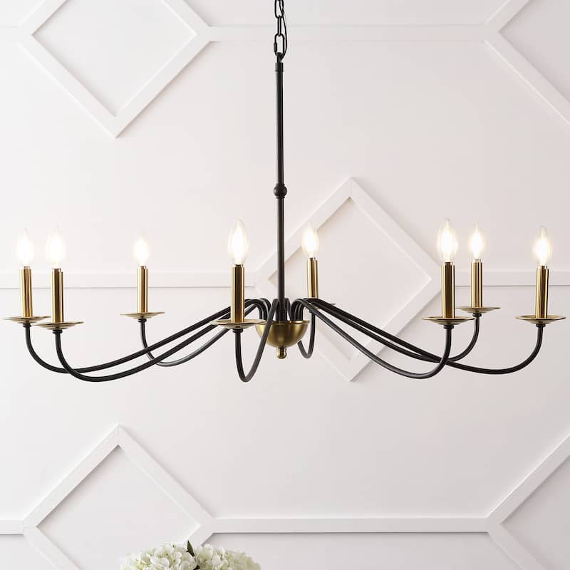 34.75" 6-Light Iron LED Chandelier, by JONATHAN Y