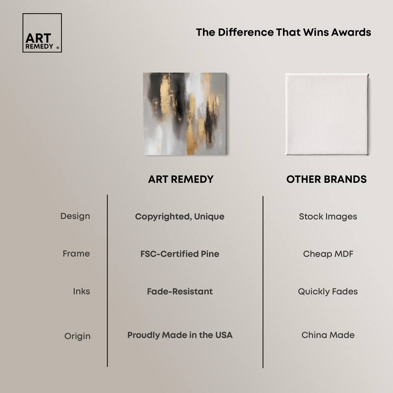 Gleaming Abyss II Canvas by Art Remedy, Gallery Wrapped