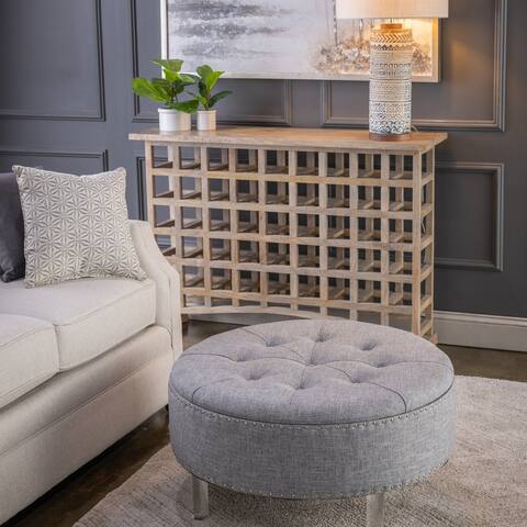 Magnolia Wooden Storage Stool