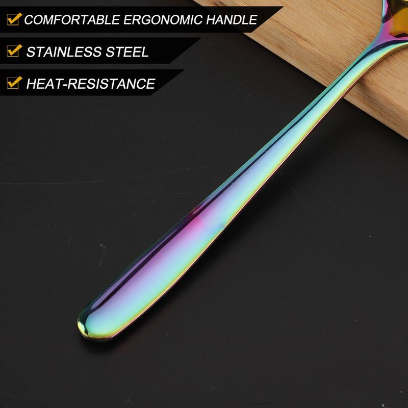 7.8" Stainless Steel Soup Spoon Ladle Kitchen Serving Tool - 7.8" x 2.3"(L*W)