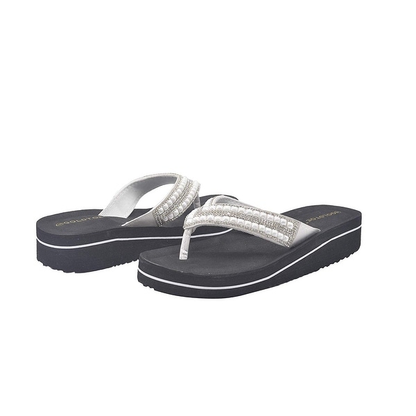 ladies wedge flip flops