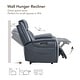 preview thumbnail 32 of 51, Leo Dual Motor Genuine Leather Power Recliner With Power Headrest