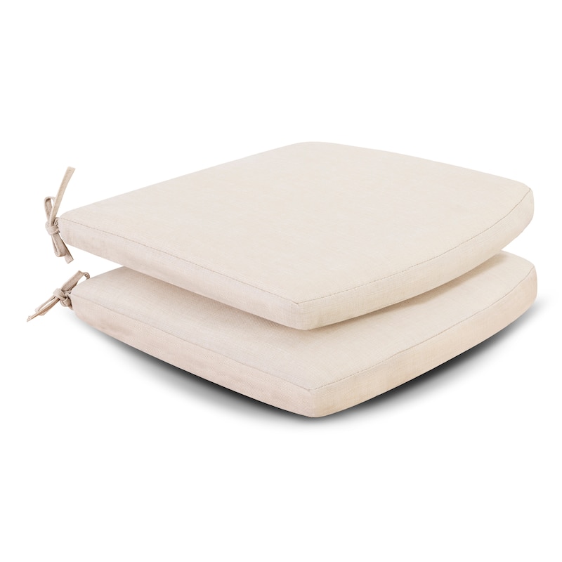 Outdoor Indoor 2-Pack 18'' x 20'' Chair Replacement Seat Cushions - Beige