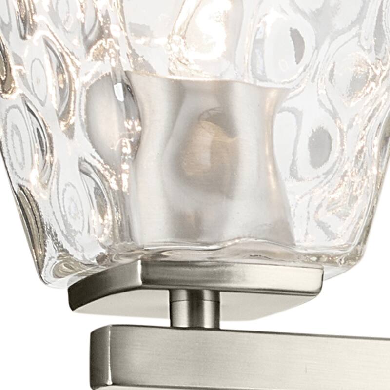 Kichler Lighting Marant 23.75" 3-Light Vanity Light with Clear Water Glass in Brushed Nickel