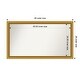 preview thumbnail 190 of 191, Wall Mirror Choose Your Custom Size - Extra Large, Townhouse Gold Wood