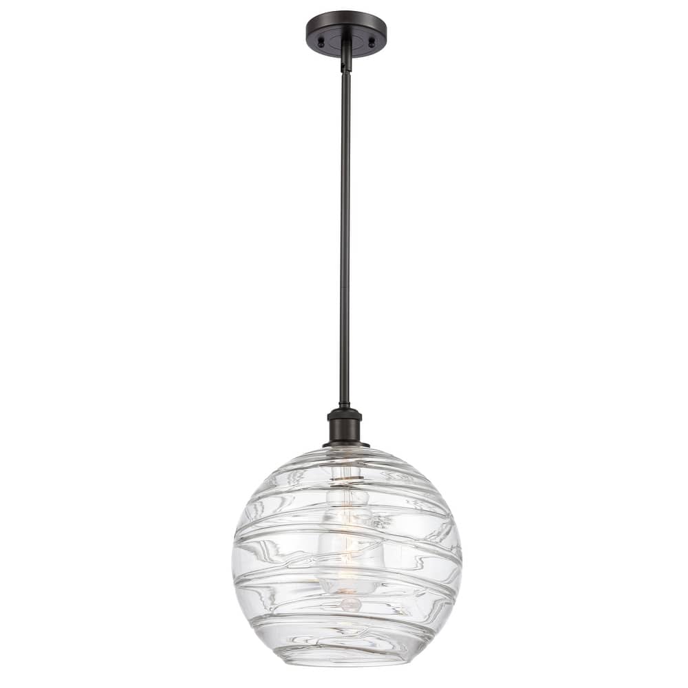Innovations Lighting Athens Deco Swirl - 1 Light 12" Stem Hung Mini Pendant
