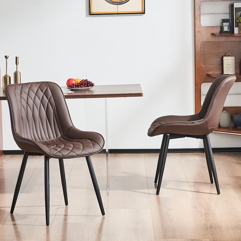 Modern Dining Chairs Set of 2 Upholstered Dining Room Chairs