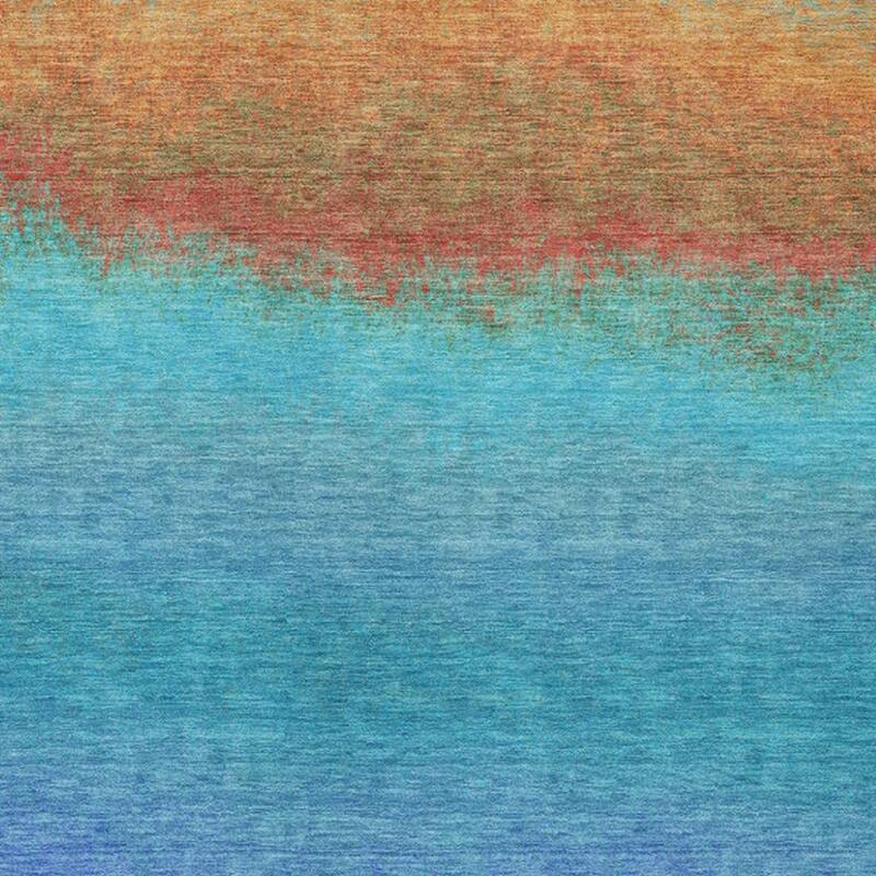 HomeRoots Ombre Transitional Rectangle Outdoor Rug