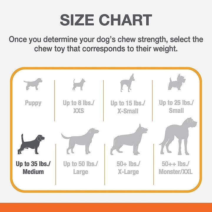 Nylabone Power Chew Flavored Durable Chew Toy for Dogs, for Medium Dogs, Chicken Flavor - White