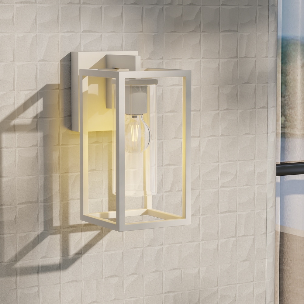 1-Light Outdoor Wall Lights, Outdoor Wall Lantern with Glass Shade