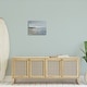 preview thumbnail 2 of 13, Stupell Murky Sky Beach Coast Abstract Landscape Cloudy Horizon Canvas Wall Art - Blue