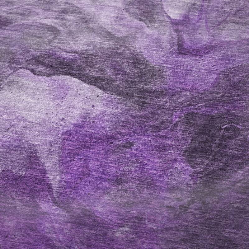 Premium Machine Washable Abstract Watercolor Sherpa Throw Blanket