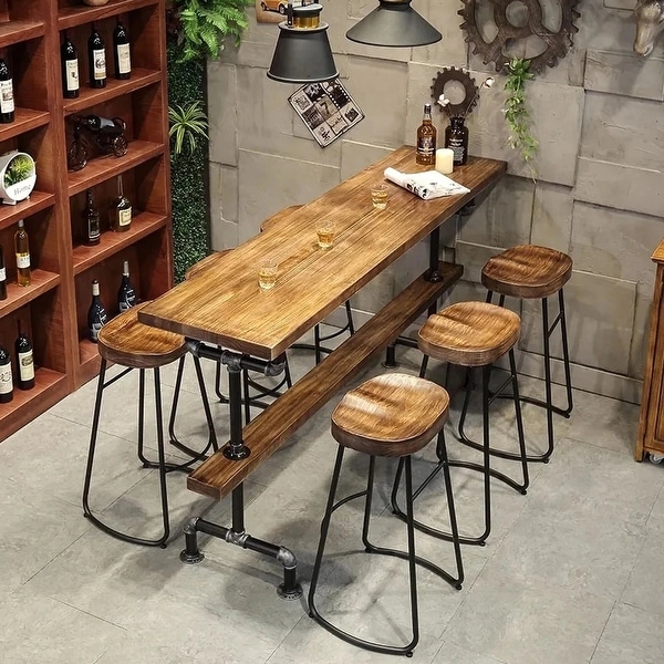 Retro bar table shop and stools