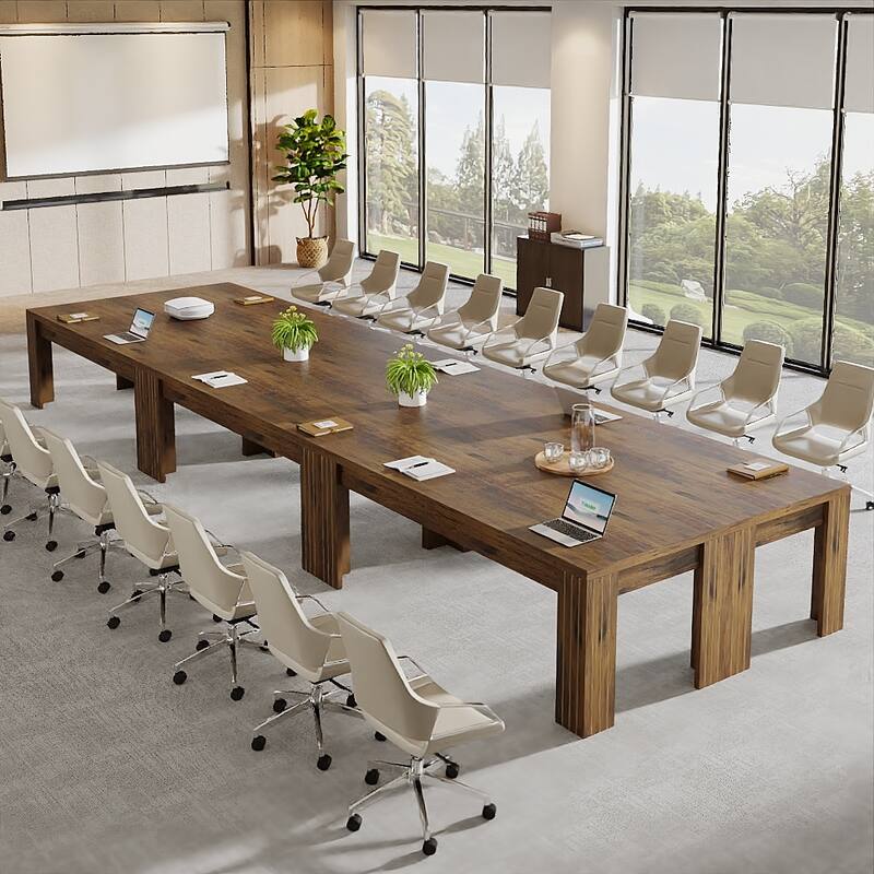 6.5 ft Rectangular Conference Table for 6-8 People - 78.74" W x 27.56" D x 29.53" H