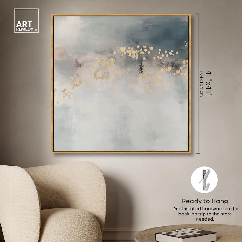 Golden Scatter Canvas by Art Remedy