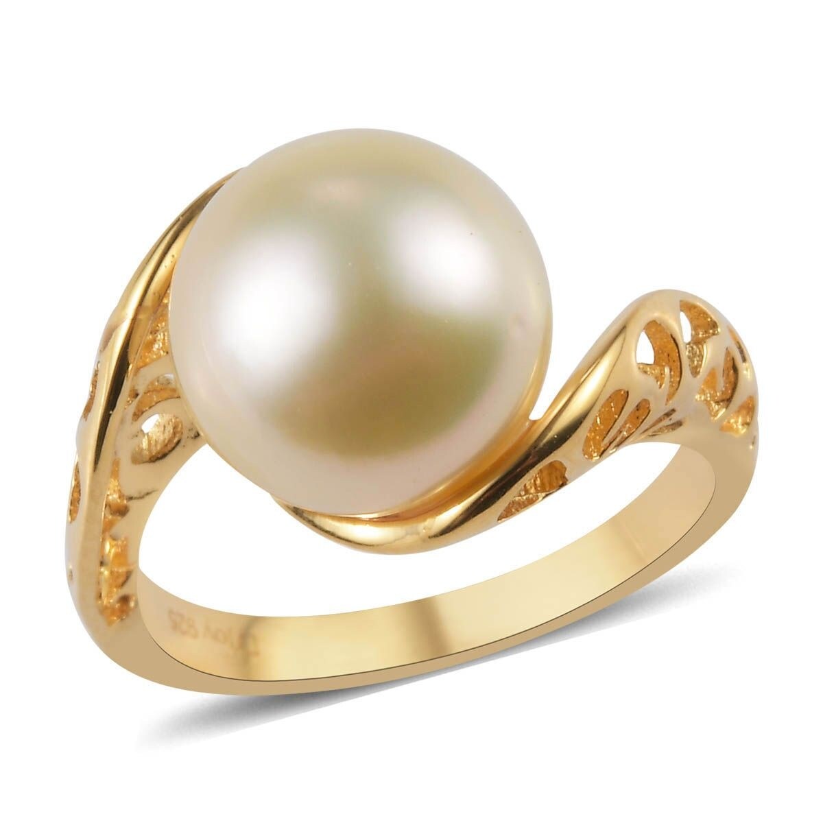 USA Seller Five Freshwater Pearl Ring Sterling Silver 925 Best Jewelry Size 5