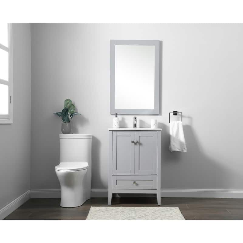 Elegant Lighting VF21124 Hamilton 24" Free Standing Single Basin