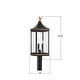 preview thumbnail 2 of 4, Crystorama Lighting Group SIM-809 Simpson 3 Light 28" Tall Post Light