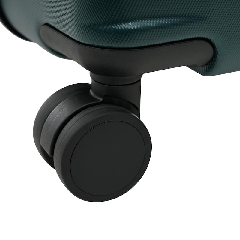 Luggage Sets 5 Piece with Front Opening, Hardside Expandable Carry On Suitcase Set with Double Spinner Wheel with USB Port