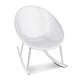 preview thumbnail 16 of 45, Set of 2 Mid-Century Modern Rocking Lounge Chairs - Egg-Shaped Breathable Plastic Seat with Durable Plastic Base, Accent Seating