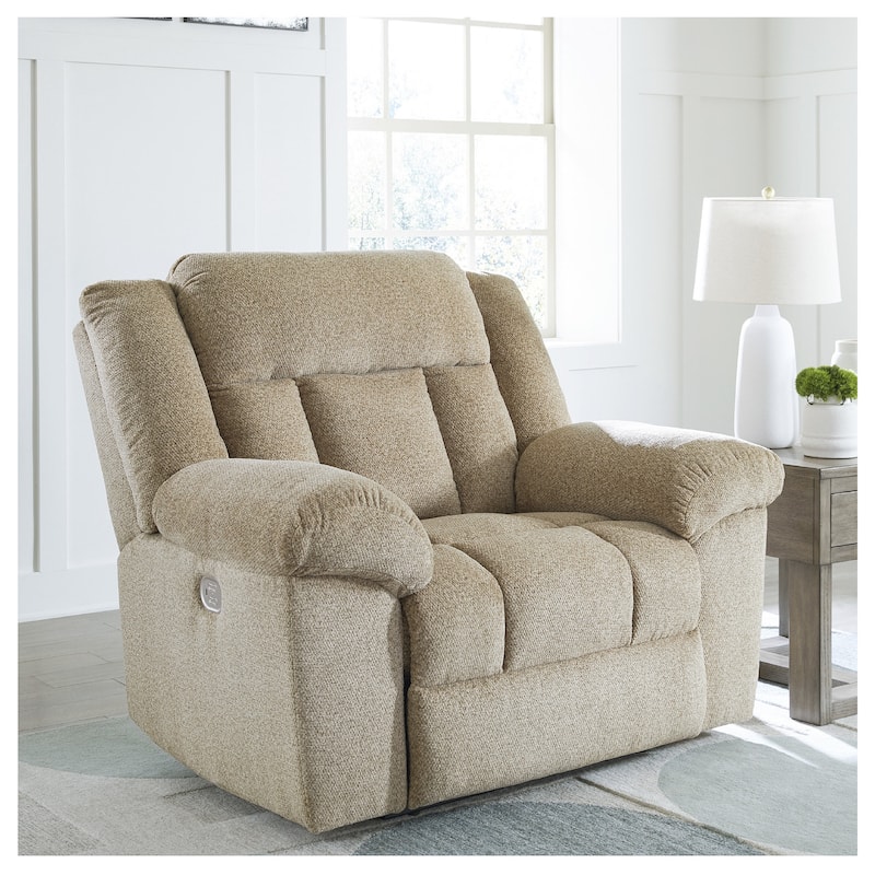 Signature Design by Ashley Tip-Off Power Recliner - Beige