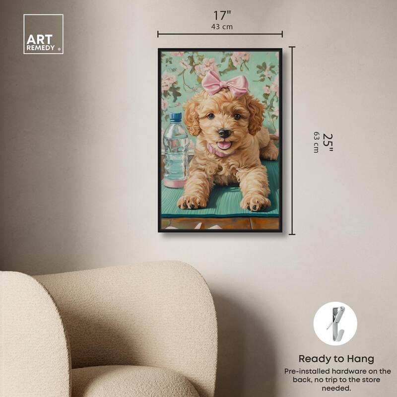 Goldendoodle Dainty Yoga Canvas by Art Remedy