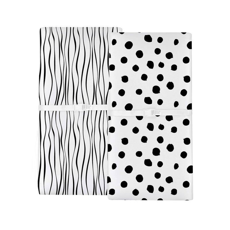 Ely's & Co. Baby Fitted Changing Pad Cover - Cradle Sheet Set - 2 Pack - 32" x 16"