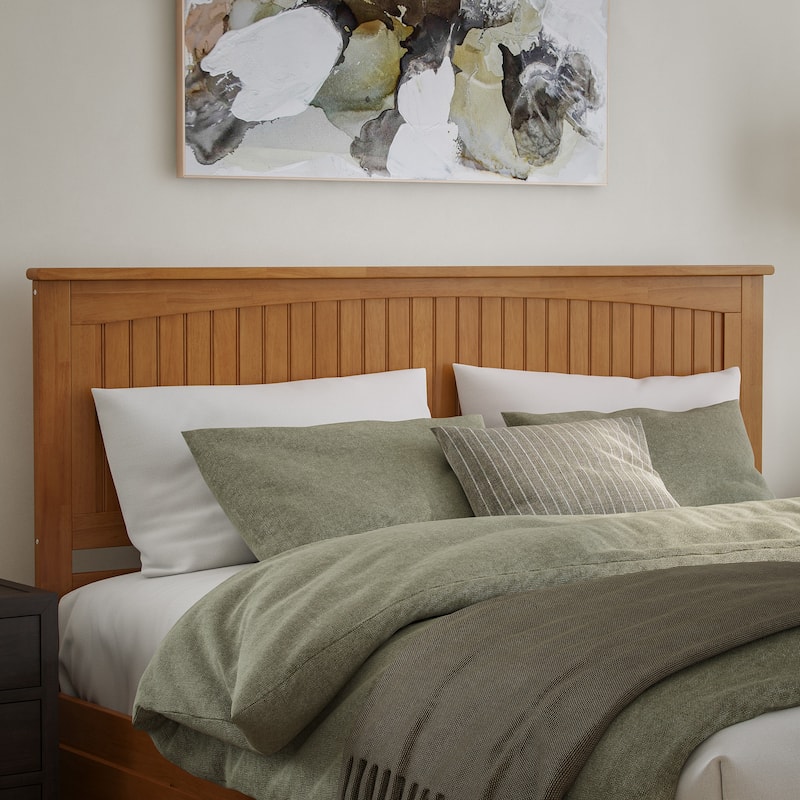 AFI Nantucket Headboard with Attachable Charger - Light Toffee - King