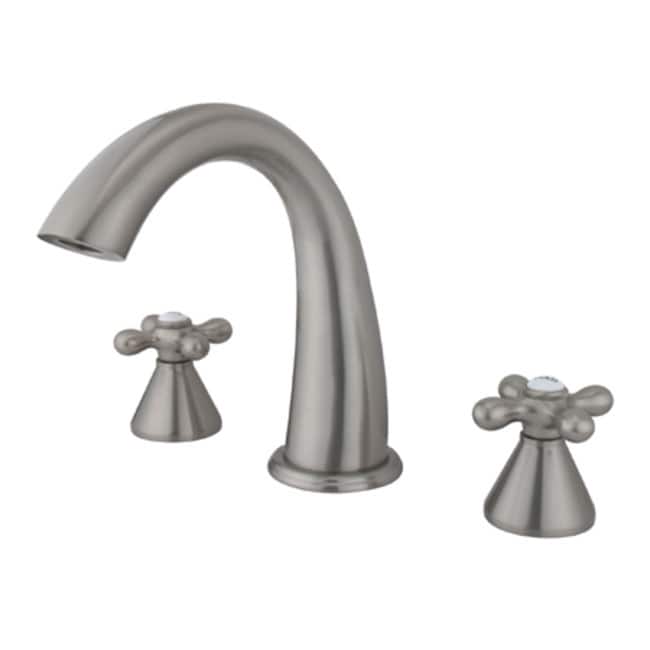 Kingston Brass Naples Widespread Deck Mounted Roman Tub Filler with