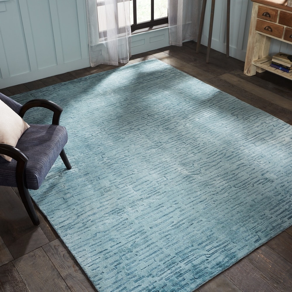 Handmade Linear Pattern Area Rug