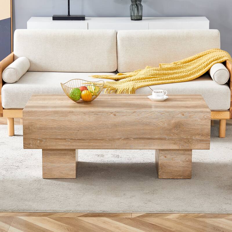 Modern Simple Texture Sticker MDF Coffee Table