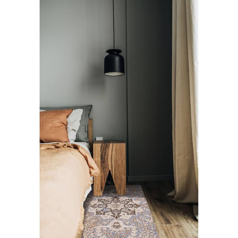 ECARPETGALLERY Hand-knotted Antalya Vintage Cream Wool Rug - 2'8 x 4'7