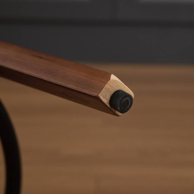 Swivel Bar Stools Set of 2, 26" Modern Faux Leather Counter Stools with Walnut Finish & 360 Degree Spin