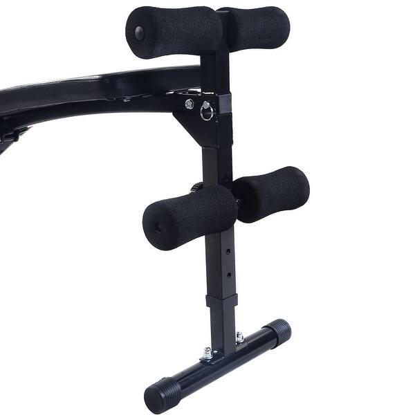 Shop Costway Adjustable Folding Arc Shaped Sit Up Bench Gym Home