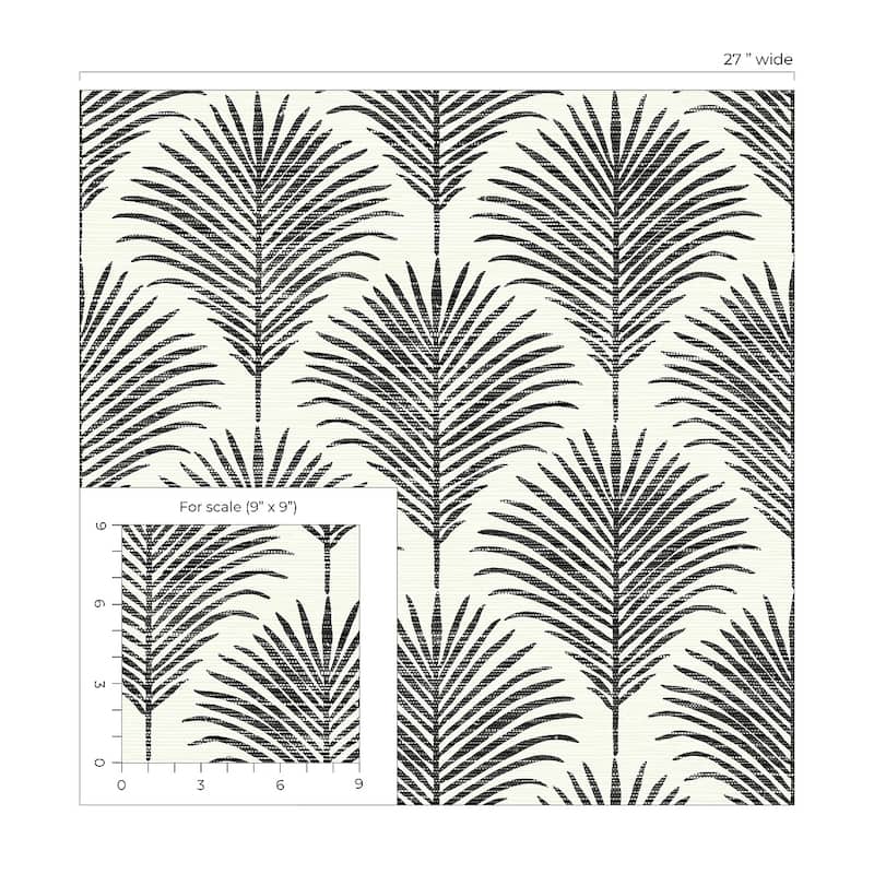 NextWall Grassland Palm Peel and Stick Wallpaper